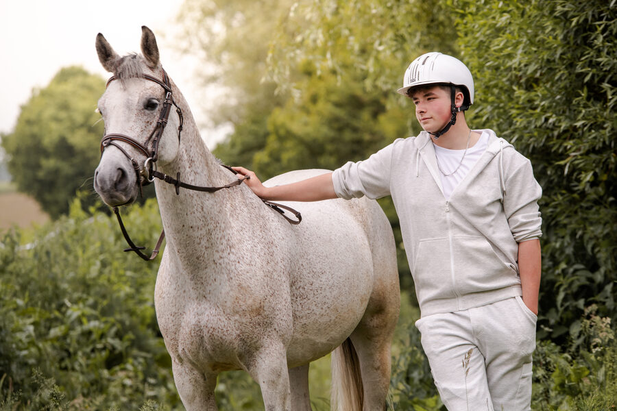 Séance photo équestre – Cavalier et cheval